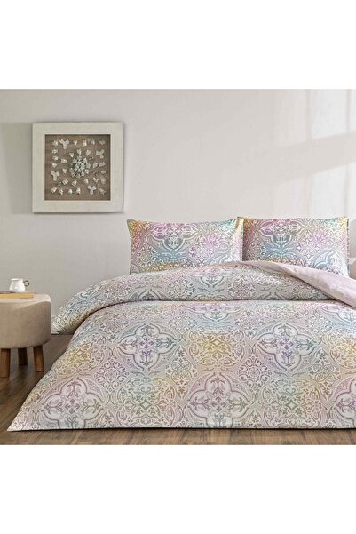 Taç Σετ Παπλωματοθήκη Ranforce Μονή Ροζ Κορώνα