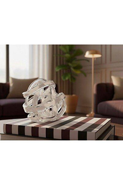 PINALE ART El Yapımı Lüks Obje Cam Süs Düğüm Çap 16 cm