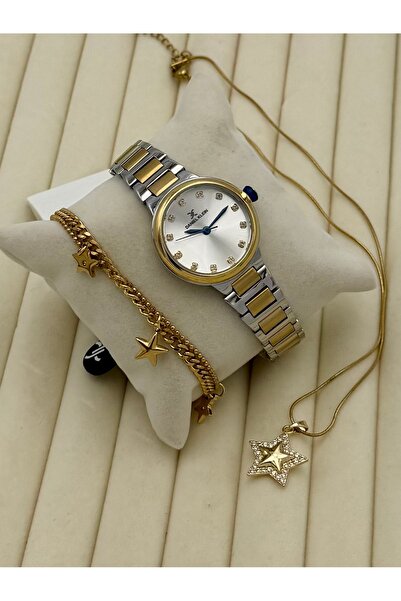 Daniel Klein Kadın Kol Saati 2 Yıl Garantili Çelik Kolye Ve Bileklik Seti dkbyn120