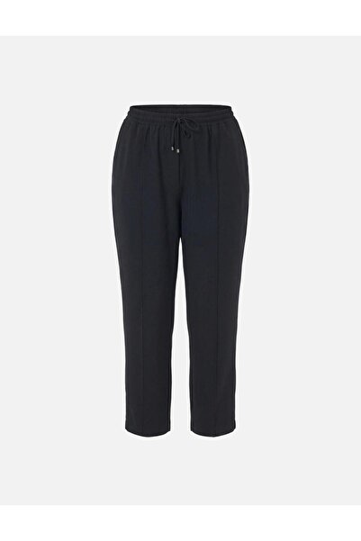 Kayra Çima Stitched Carrot Pants Black