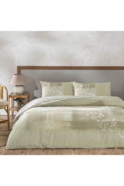 Taç Ilra Ranforce Double Duvet Cover Set Beige