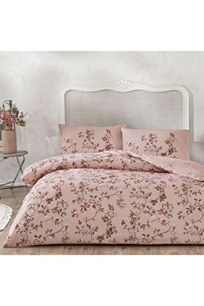 Taç Sorel Ranforce Double Duvet Cover Set Pink