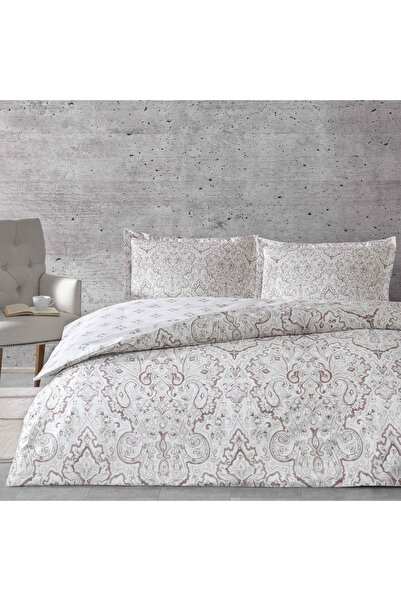 Taç Cassandra Satin Double Duvet Cover Set Plum