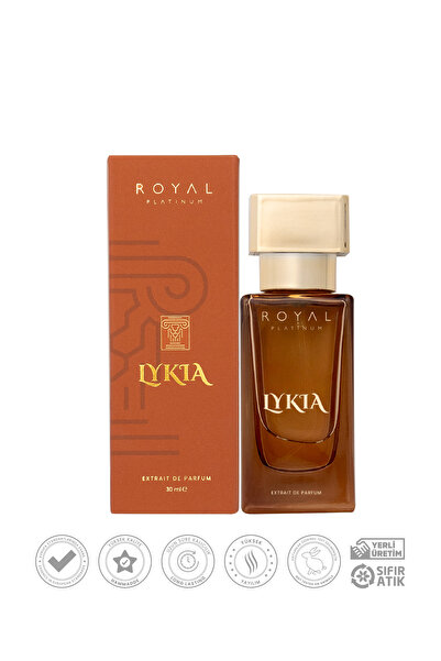 Royal Platinum Lykia Unisex Parfüm EDP 30ml Greyfurt - Su Notaları - Amber Narenciye Seri
