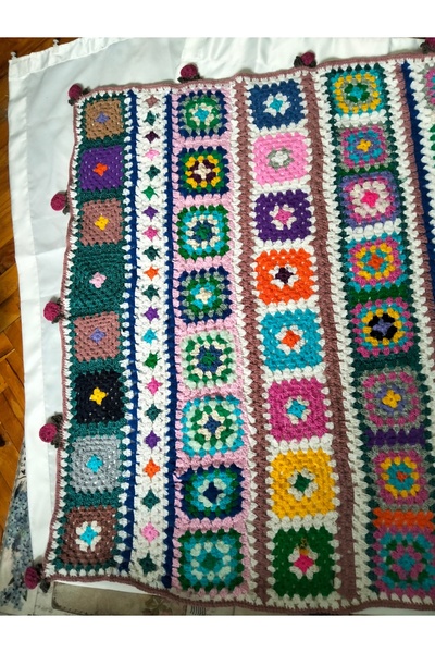 EL İŞİ Yatak örtüsü.Tek kişilik