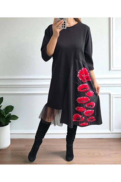 GLAMSI Elegant fantasy dress with 3D details and lace