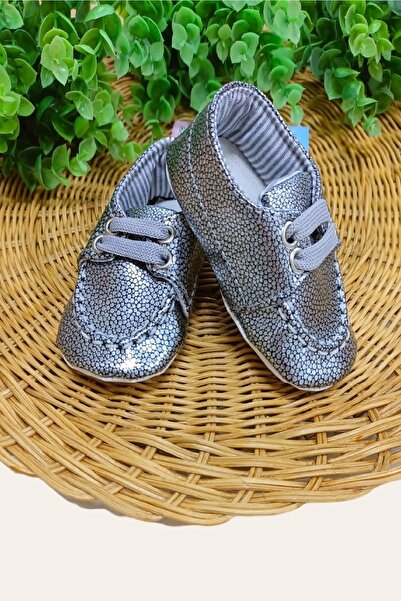 dinamik çocuk Baby Shoes Shiny Soft Sole Flat Non-Slip Lux Moccasin Booties S...