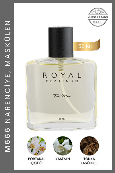 Royal Platinum M666 Erkek Parfüm Amber Narenciye Ferah Yumuşak