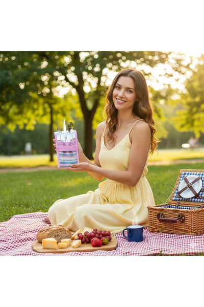 NS reliable Kamp İçin Yıkanabilir Çatal Bıçak Kaşık Düzenleyici – Çok Bölmeli...