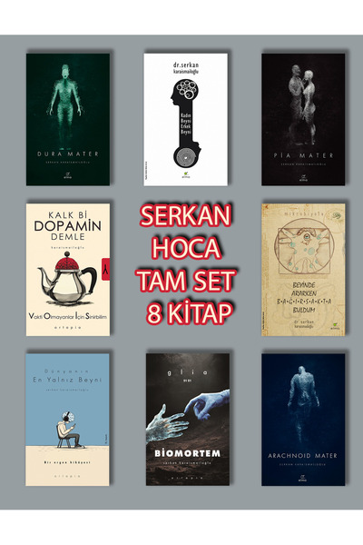 ELMA Yayınevi Serkan Karaismailoğlu Tam Set 8 Kitap - Biomortem- Mater Seti - Beyin Seti