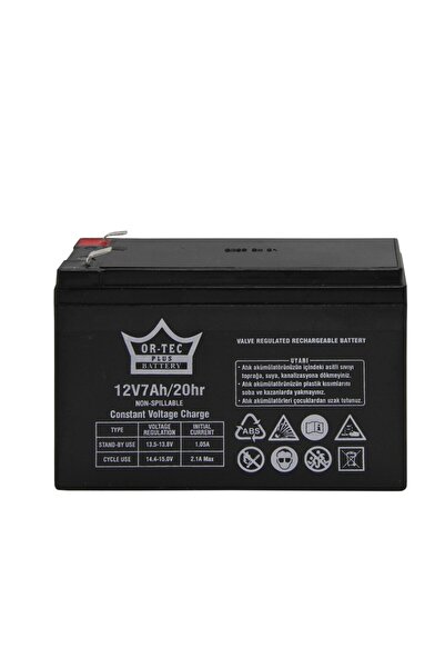 Universal Ortec 12v 7 Ah Black Akü Çocuk Arabası (pil Akü)