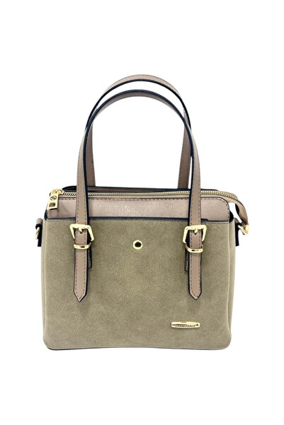 Sanmorris Geantă de umăr și de mână pentru femei, cu curea lungă, cu 4 compar...