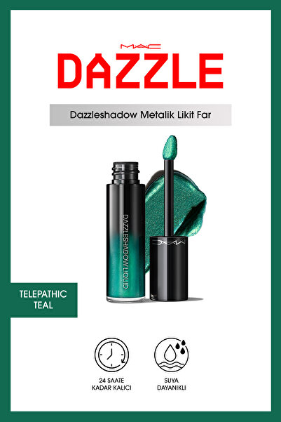M.A.C Dazzleshadow Likit Göz Farı - Telepathic Teal
