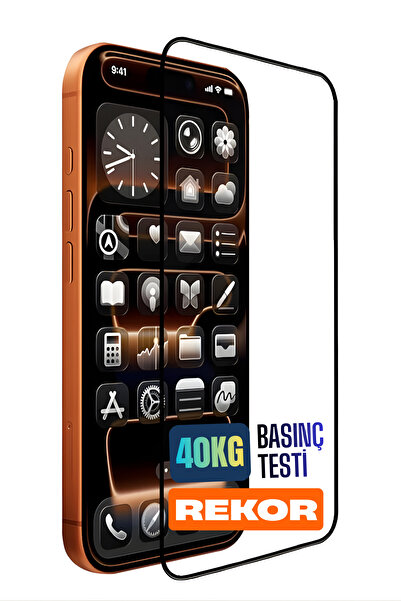 Mohseven واقي شاشة من الزجاج المقوى الشفاف لآيفون 17 برو ماكس، طلاء ياقوتي، اختبار مقاومة للصدمات 40 كجم، دقة 4K عالية الوضوح، ثلاثي الأبعاد