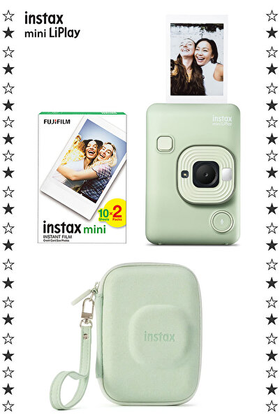 Fujifilm Instax Mini LiPlay Hybrid Matcha Green Fotoğraf Makinesi 20'li Film ...