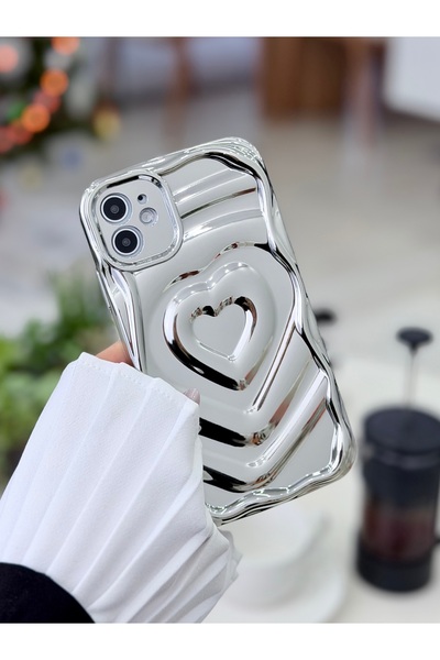 Go Aksesuar Apple Iphone 11 Uyumlu 3D Platin Kabartma Desenli Darbe Önleyici ...