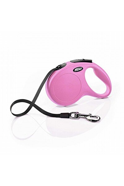 Flexi New Classic Automatic Strip Dog Walking Collar Medium 5 Mt Pink