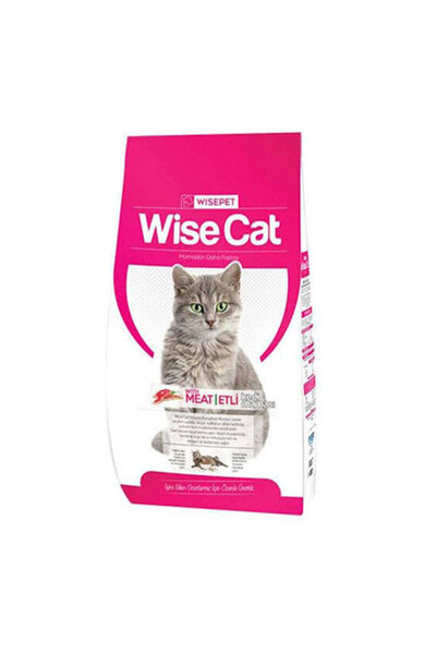 Wise Cat Meat Etli ve Pirinçli Yetişkin Kedi Maması 15 Kg