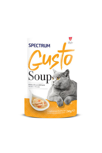 Spectrum Gusto Tavuklu ve Havuçlu Kedi Çorbası 50 Gr