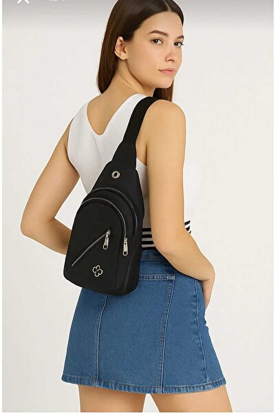 MAC&MOS حقيبة كتف سوداء نسائية