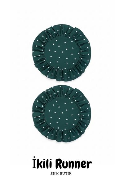 snmbutik Yuvarlak Fırfırlı Runner 2'li