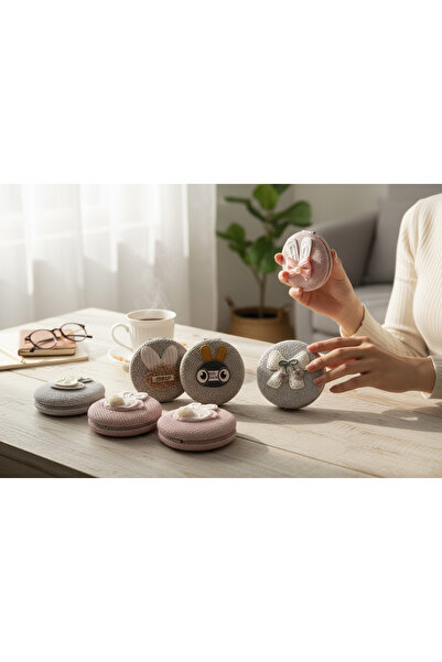 grsoyuncak Desenli Kapaklı Kompakt Cep Aynası