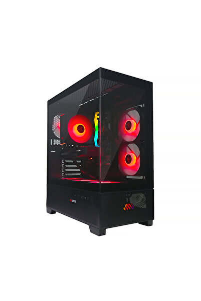 MIEXCITE كمبيوتر شخصي I5-12400f RTX 5060 H610 16 جيجابايت DDR5 أسود