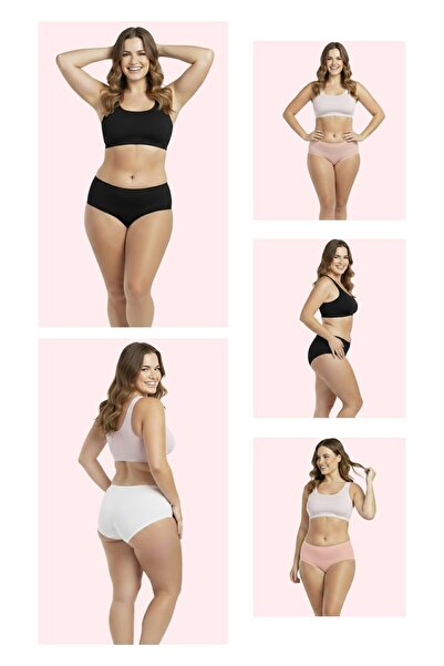 Newlilla 1007 سراويل باتو اليومية المكونة من 5 قطع للنساء 1007-v7