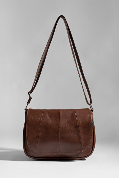 fubileather Geantă de zi cu zi cu mai multe buzunare din piele naturală