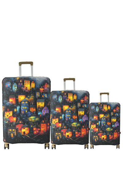 MY SARACİYE (My # 150 Houses) Case Set for Suitcases (Cabin, Medium and Large)