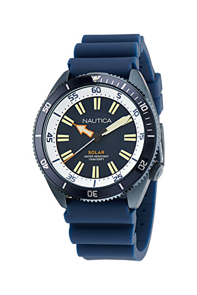 Nautica ساعة يد رجالية تعمل بالطاقة الشمسية NAPNVS403
