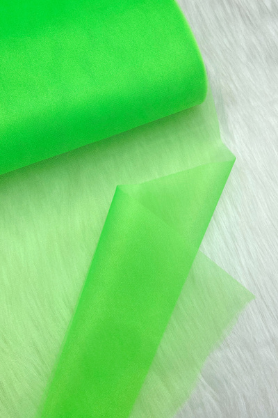 ZEYMERADE Fosforlu Yeşil Bohça Süsleme Tülü, Nişan Bohça Süsü, Kapı Doğum Gün...