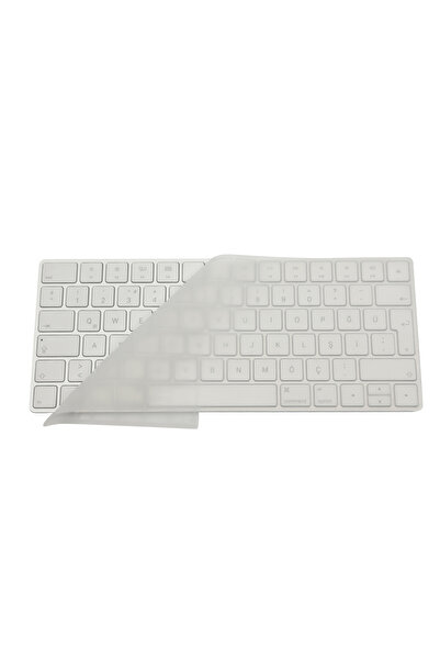 Mcstorey Apple Magic Keyboard-2 Klavye Koruyucu Türkçe Q Baskılı Silikon Kılı...