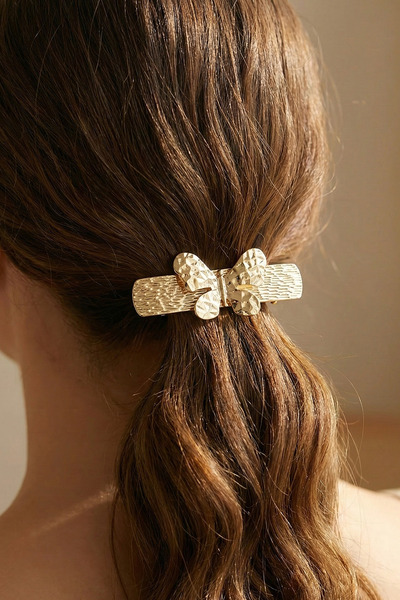 Modex Cataramă automată de culoare aurie cu figurină fluture (dimensiune: 8 cm)