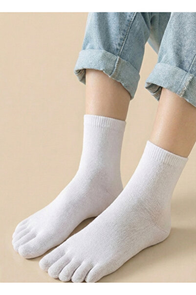 FENRA STUDIO Women's Bamboo Anti-Odor and Anti-Fungal White Breathable Socks