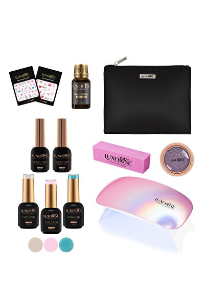 LUXORISE Kit Ojă Semipermanentă 10ml cu Lampă UV Style Edition + CADOURI