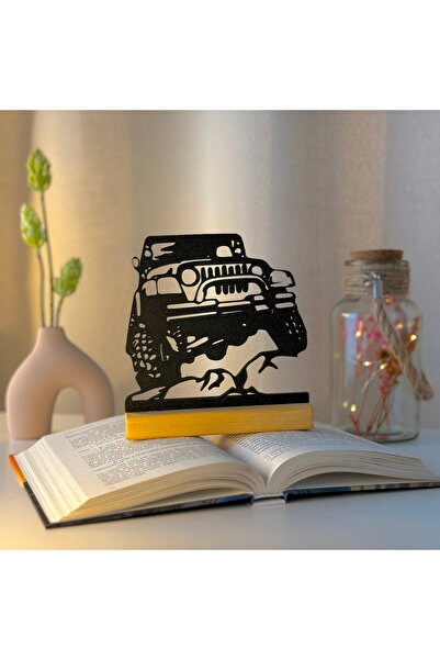 OEM Decoratiune "Masina Clasica Off-Road" cu baza din lemn , 14.5 cm, negru, ...