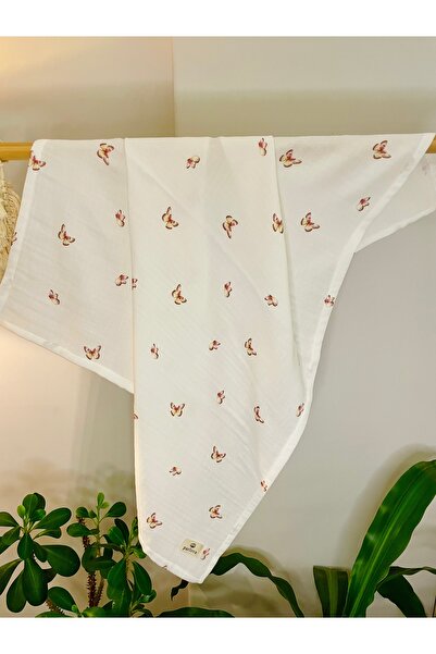 Parlova Rüya Çok amaçlı müslin örtü, %100 pamuk, baskılı, 75x90 cm