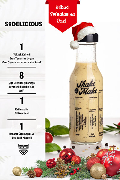 SODELICIOUS COFFEE TEA Shake & Make Salad Dressing Bottle 250 ml |   8 Recipe...