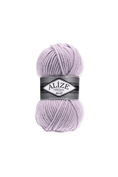 Alize Süperlana Maxi Kalın El Örgü Ipi 505 Küllü Lila
