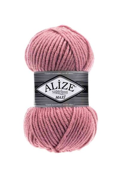 Alize Süperlana Maxi Kalın El Örgü Ipi 204 Koyu Pudra