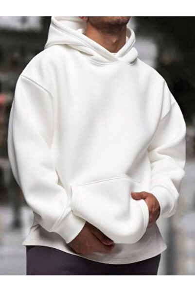 Deep sense Ανδρική χειμερινή φούτερ με κουκούλα, βαμβακερή στάμπα με λεπτή εφαρμογή