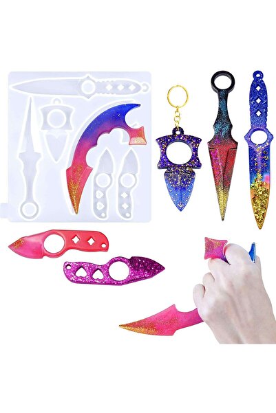 Getshop Alışveriş Pazarı Epoksi Hancer Kalıbı Bıcak Kalıbı Savunma Dekoratif ...