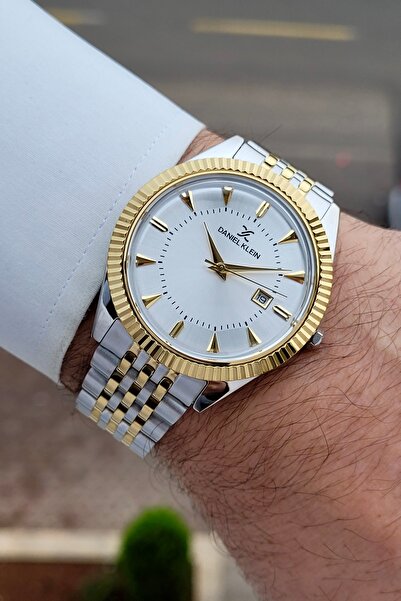Daniel Klein Sarı Silver Renk 24 Ay Garantili 41 mm Erkek Kol Saati