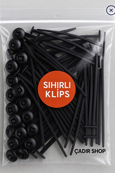 ÇADIR SHOP OUTDOOR 100 ADET SİHİRLİ KLİPS TAMİR KLİPSİ