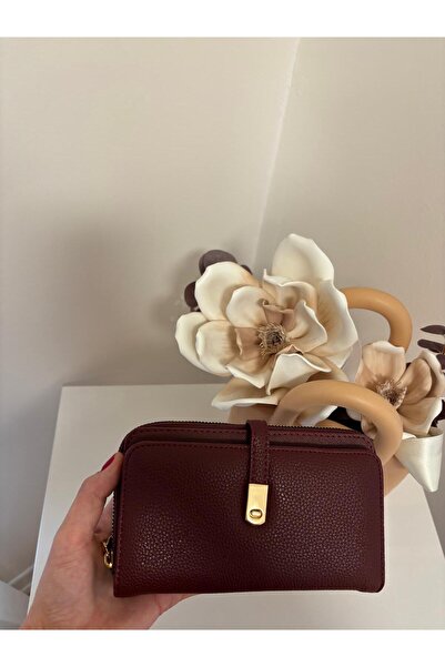 Laletto Kadın Telefon Bölmeli Suni Deri Cüzdan