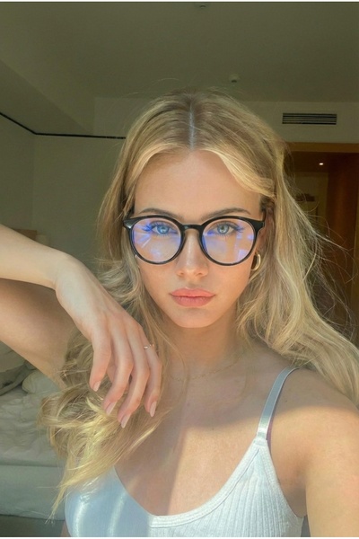 PROTCO Unisex Blue Light Protective Round Screen Glasses