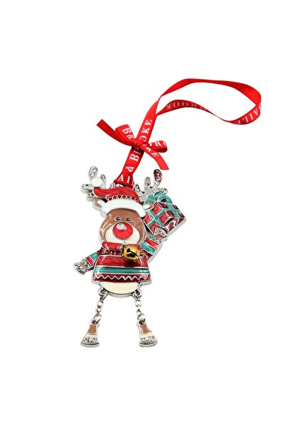 Gift Design Decorațiune metalică de Crăciun - Reni cu cadouri