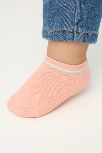 Solde Set of 5 Colorful Booties Baby Socks – Non-Slip Soles