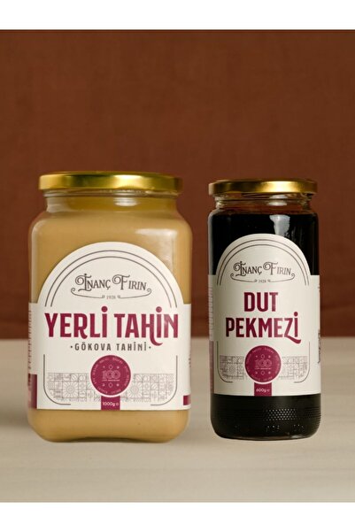 İNANÇ FIRIN Tahin ve Dut Pekmezi İkili Paket | 1 Kg + 600 gr | Kahvaltılık Do...